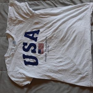 USA White Tee